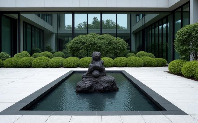 企業中庭：都会の禅リトリート