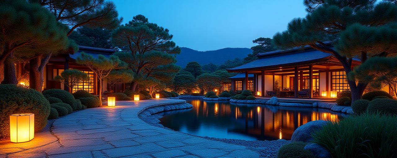 伝統的な日本庭園とモダンの融合